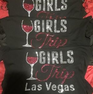 Bling shirts stylish with rhinestones Sizes S-4X